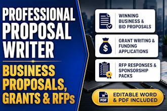 write winning business proposal grant proposal rfp or sponsorship bid study case