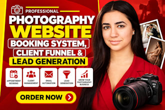 build wedding photography gohighlevel website design wordpress booking funnel