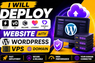 deploy bolt v0 relume lovable durable ai website with wordpress domain vps