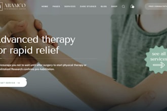 design wix physical therapy website physiotherapy rehabilitation clinic website