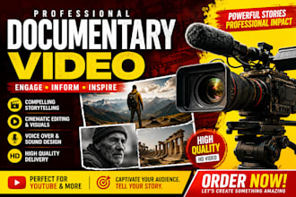 do documentary style and youtube video editing
