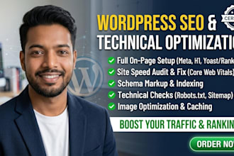 do wordpress on page SEO and technical optimization