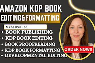 be your book editor, manuscripts editor and book formating