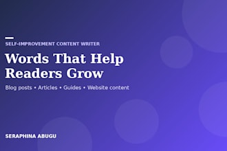 write engaging self improvement and mindset blog articles