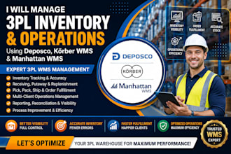 manage 3pl inventory and operations using deposco korber wms manhattan wms