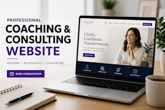 build coach website, consulting website, wordpress website, therapy website