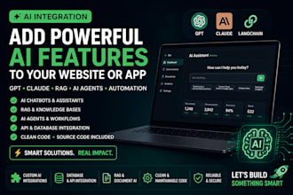 integrate ai chatgpt claude into your website or app