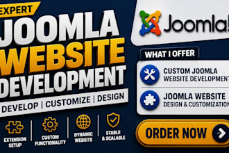 develop customize joomla website design joomla website development joomla expert