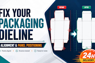 fix your packaging dieline alignment and panel positioning