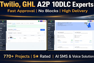 register your gohighlevel a2p 10dlc campaign, landing page and workflows