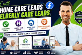 home care leads elderly care leads home care logo senior healthcare website