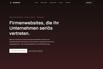 make you a perfectwebsite for your buisness