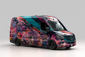 awesome car wrap design and vehicle wrap design