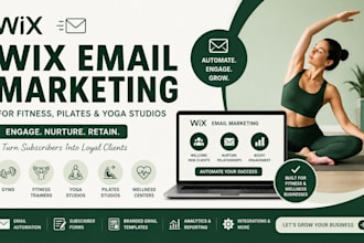 create sport fitness trainers pilate yoga studio email marketing wix website