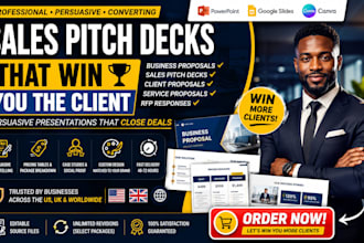 design business proposal pitch deck sales pitch presentation