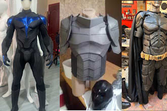 design wearable 3d cosplay creation, cosplay armor, cosplay model, prop, mask