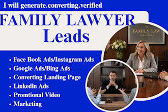 family lawyer leads, family lawyer facebook ads, family lawyer google ads
