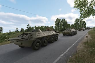 design a complete arma reforger server with custom mods