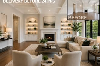 affordable professional virtual home staging for real estate listing