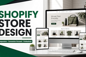 design a responsive shopify store or ecommerce website