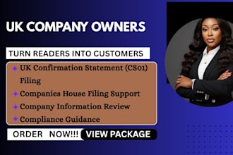 file UK confirmation statement cs01 with companies house