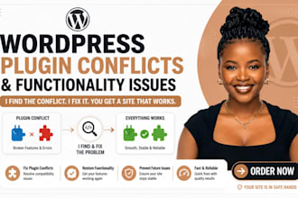 fix wordpress plugin conflicts and wordpress functionality issues