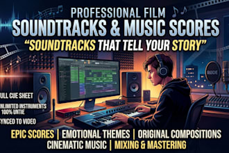 compose and produce original soundtrack for your project