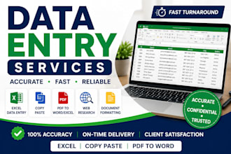 do accurate data entry and copy paste tasks