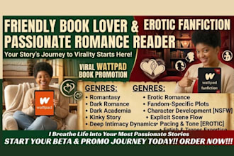 do viral wattpad book promotion and erotic fanfiction book promotion