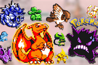 create pixel art character, pokemon style sprite, fakemon art, pokemon trainer