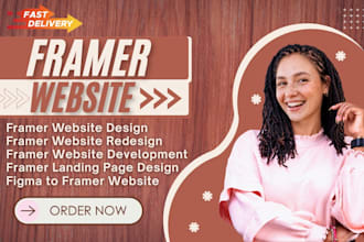 design modern framer website redesign, responsive framer website design