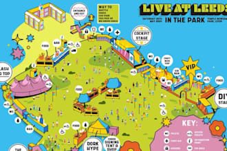 design premium event maps, festival maps, tourism maps and venue maps