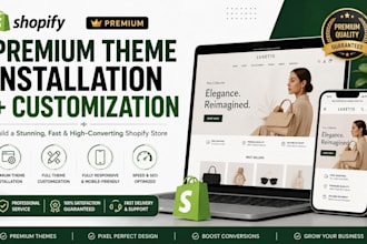 install and design shopify premium motion prestige impule empire focal theme