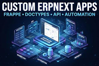 develop custom erpnext module, doctype app and frappe solution