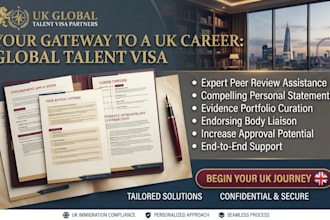 help prepare your UK global talent visa documents