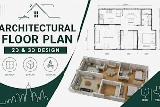 design architectural 2d 3d floorplan blueprint drawings in autocad in ohio texas