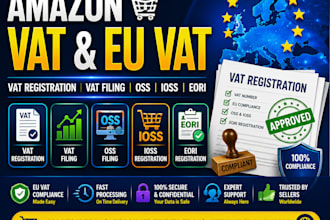 do amazon vat registration, vat filing, oss ioss and eori for eu