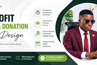 create nonprofit website and church website for growth