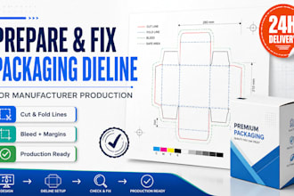 prepare and fix your packaging dieline for manufacturer production