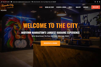 design squarespace karaoke bar night club wix website dj music school website
