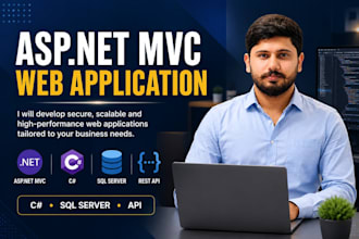 develop a custom asp dot net mvc web application