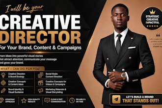 be your creative director for branding and marketing campaigns