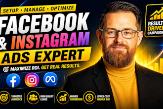 setup, manage facebook ads campaign, fix meta ad, meta ad for lead and sales