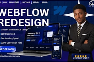 redesign your webflow website into premium webflow conversionfocused site
