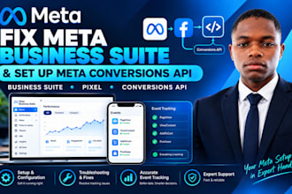 fix meta business suite and set up meta conversions API