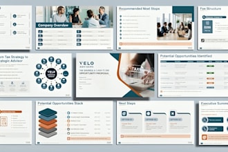 design modern powerpoint business corporate presentation and investor pitch deck