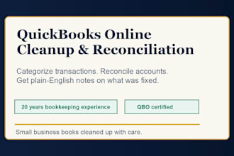 clean up and reconcile your quickbooks online transactions