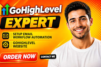 setup gohighlevel email marketing, ghl automation and workflows