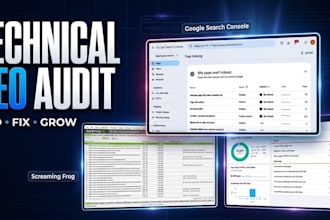 do a technical seo audit and fix website issues