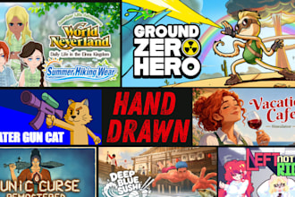 design steam capsule art steam store page indie game logo